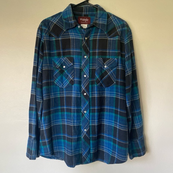 Vintage Wrangler Flannel - Picture 1 of 9